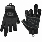 Seibertron Half Finger Padded Palm Lightweight Breathable Climbing Rope Gloves for Climbers, Rock Climbing, Rescue, Adventure, Sailing, Kayaking, Outdoor Sports Three Finger - supplier media 1