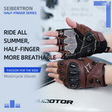 Seibertron SPS-7H Superior Protection Series Half-Finger Motorcycle Riding Gloves - supplier media 35