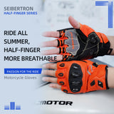 Seibertron SPS-7H Superior Protection Series Half-Finger Motorcycle Riding Gloves - supplier media 10