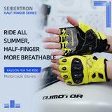 Seibertron SPS-7H Superior Protection Series Half-Finger Motorcycle Riding Gloves - supplier media 38