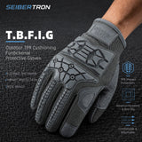 Seibertron T.B.F.I.G Tactical Outdoor Gloves, Breathable Flexible Rubber Impact Protection, Touchscreen, CE Rated Tac Gloves - supplier media 18