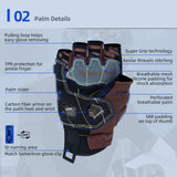 Seibertron SPS-7H Superior Protection Series Half-Finger Motorcycle Riding Gloves - supplier media 34