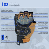 Seibertron SPS-7H Superior Protection Series Half-Finger Motorcycle Riding Gloves - supplier media 25