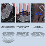 Seibertron SPS-7H Superior Protection Series Half-Finger Motorcycle Riding Gloves - supplier media 36