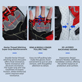 Seibertron SPS-7H Superior Protection Series Half-Finger Motorcycle Riding Gloves - supplier media 16