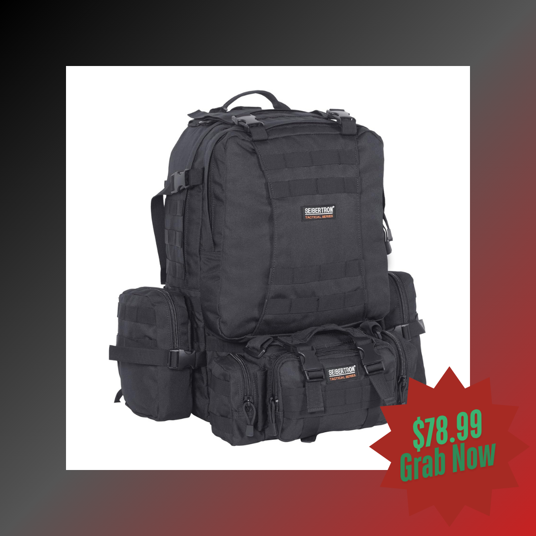 Seibertron 3 Day Tactical Backpack Waterproof Molle Bag/Rucksacks Rucking - Seibertron