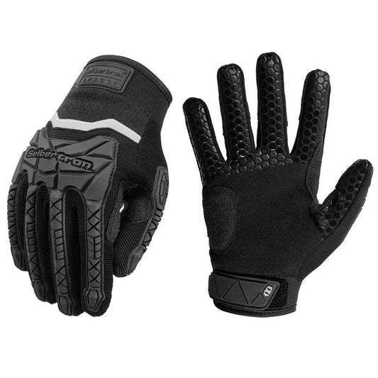 color:Black | Seibertron S.P.B.G 2.0 black baseball softball batting gloves white background main image