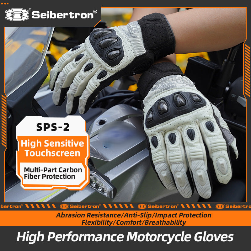 Seibertron SPS-2 Full Finger Unisex Touchscreen Road Racing Motorcycle MTB Sports Gloves - Seibertron