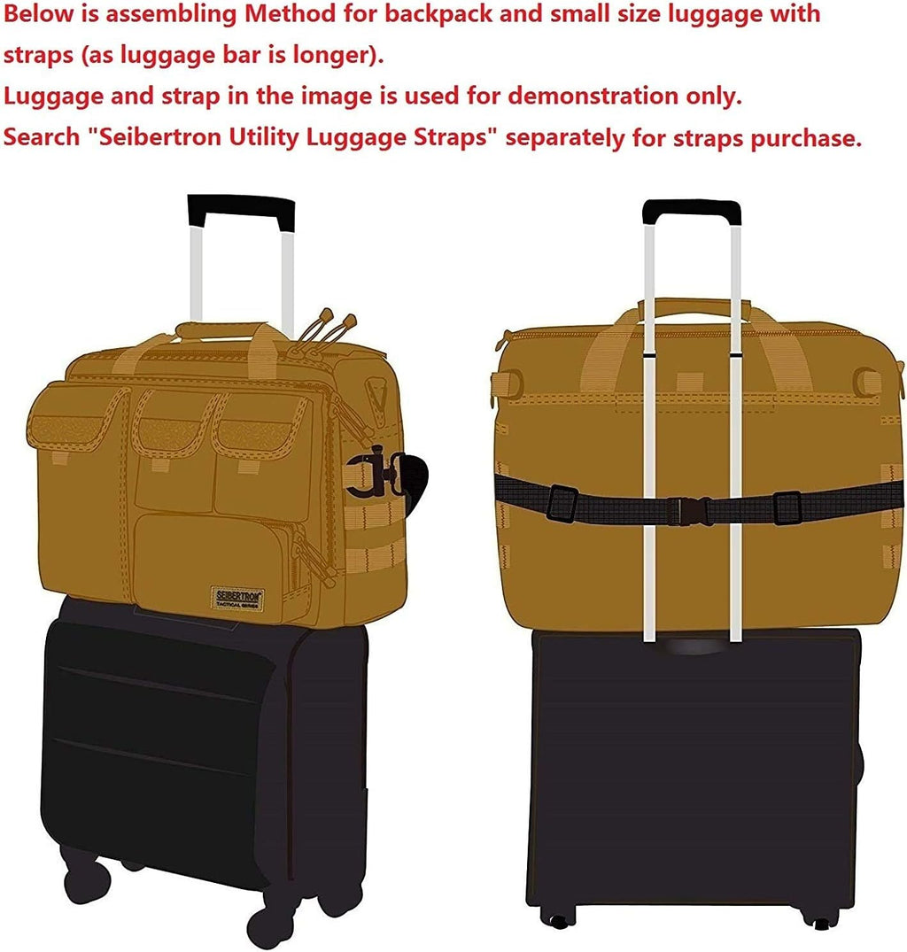 Seibertron Pro-Multifunction Shoulder Messenger Bag Fit for 14.1" or 17.3" Laptop - Seibertron