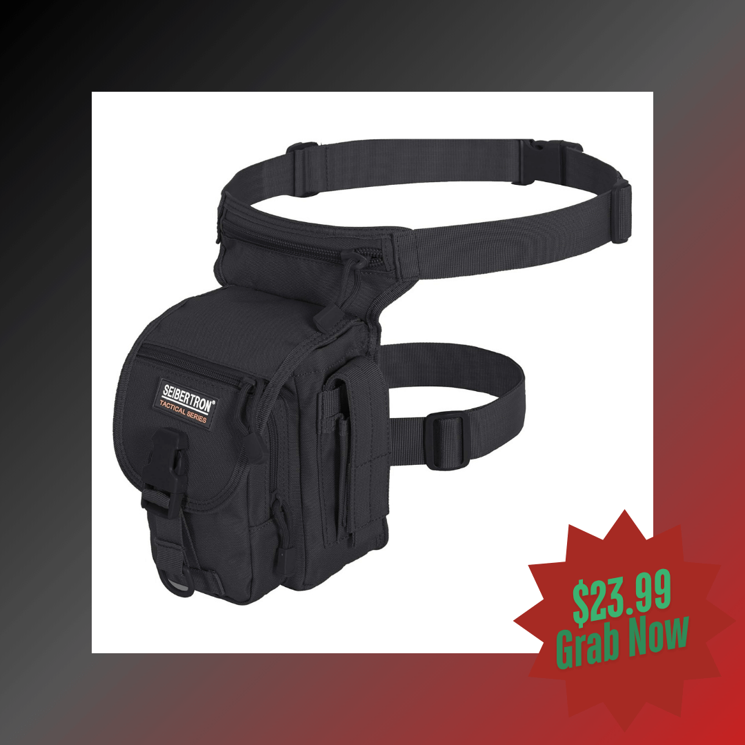 Seibertron Waterproof Tactical Outdoor Hiking Airsoft Utility Leg Bag - Seibertron