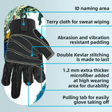 color:all | Seibertron Three Fingerless Climbing Sailing Gloves three fingerless padded palm climbing rope gloves image 03