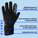 color:c.r.d.g 1.0 | Seibertron C.R.D.G Diving Gloves cut and puncture resistant diving gloves image 02