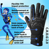 color:c.r.d.g 2.0 | Seibertron C.R.D.G Diving Gloves cut and puncture resistant diving gloves image 10