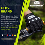 color:Black | Seibertron Dirtpaw full finger motocross and off-road riding gloves image 02