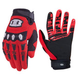 color:Red | Seibertron Dirtpaw full finger motocross and off-road riding gloves image 09