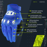 color:Blue | Seibertron Dirtpaw full finger motocross and off-road riding gloves image 19
