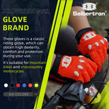color:Orange | Seibertron Dirtpaw full finger motocross and off-road riding gloves image 22
