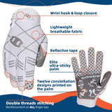 color:White | Seibertron Pro 3.0 ultra-stick football receiver gloves image 08