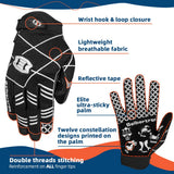 color:Black | Seibertron Pro 3.0 ultra-stick football receiver gloves image 11