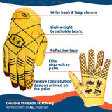 color:Yellow | Seibertron Pro 3.0 ultra-stick football receiver gloves image 14