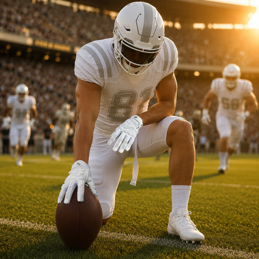 seibertron-gallery:garg-adult-youth-20260714 | product:7340603179198 | color:White | group:Adult | slot:1 | Seibertron G.A.R.G 2.0 adult football receiver gloves white gallery 1