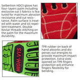color:all | Seibertron HIGH-VIS HDC5 level 5 cut resistant deckhand impact safety gloves image 04