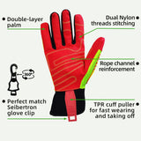 color:all | Seibertron HIGH-VIS HRIG anti-impact water-resistant rigger gloves with TPR protection image 03
