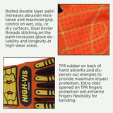 color:all | Seibertron HIGH-VIS SDX2 anti-impact heavy-duty safety rescue gloves image 04
