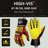 color:all | Seibertron HIGH-VIS SDXB waterproof anti-slip gloves with TPR impact protection image 01