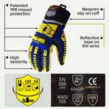 color:all | Seibertron HIGH-VIS SDXW cold weather waterproof 3M Thinsulate work gloves image 02