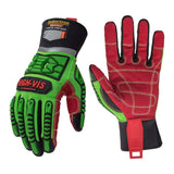 color:all | Seibertron HIGH-VIS WPC5 cut resistant cold weather waterproof impact safety gloves image 07
