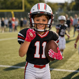 seibertron-gallery:pro3-adult-youth-zodiac-20260716 | product:8668804808894 | color:Red | group:Youth | slot:3 | Seibertron PRO 3.0 youth football receiver gloves red zodiac gallery 3