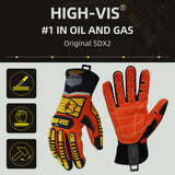 seibertron-gallery:sdx-safety-gloves-20260715 | product:sdx | color:Orange Yellow | slot:2 | Seibertron HIGH-VIS SDX2 safety gloves high-vis oil and gas overview image