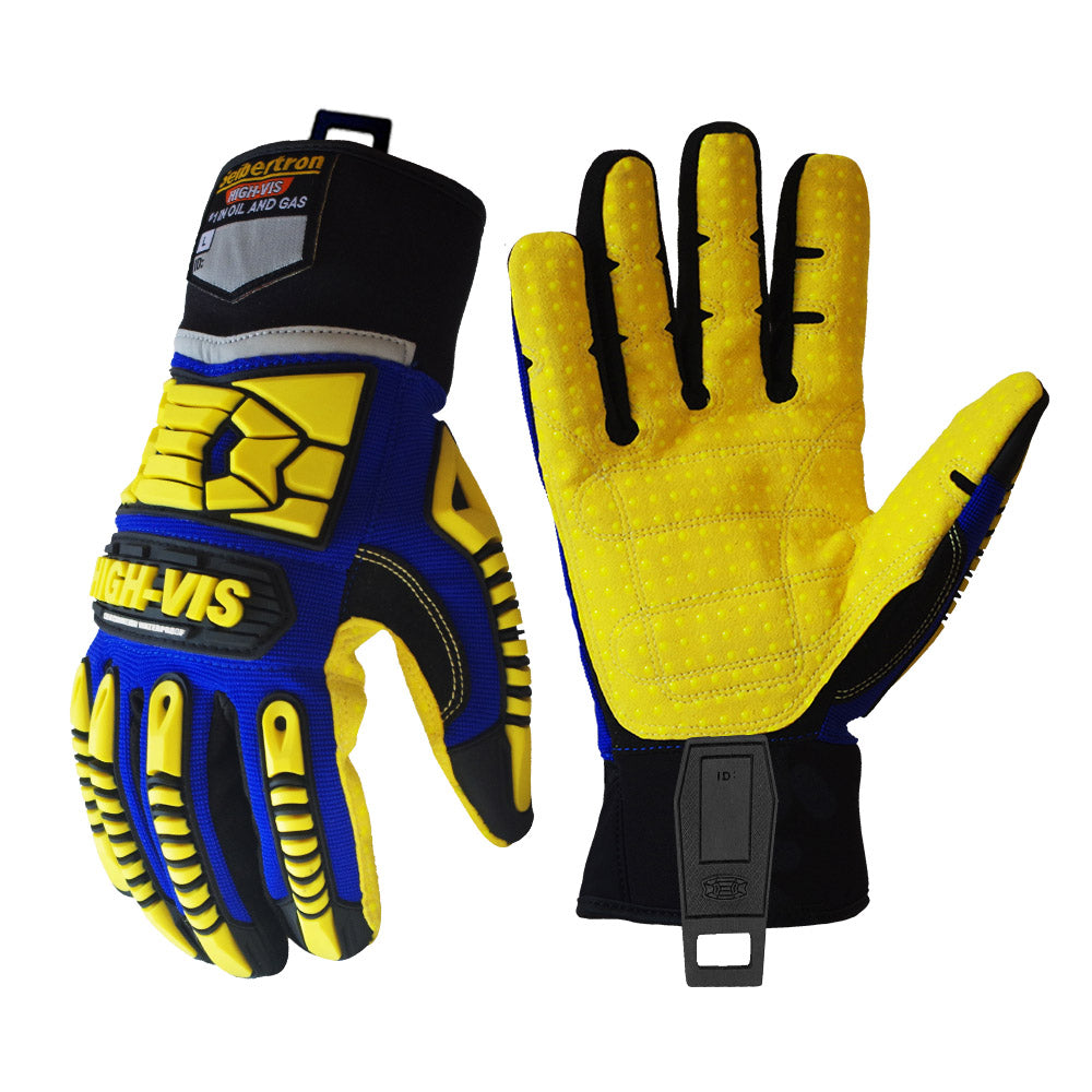seibertron-gallery:sdxw-safety-gloves-20260715 | product:sdxw | color:Blue Yellow | slot:1 | Seibertron HIGH-VIS SDXW safety gloves white background product image