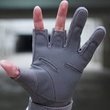 color:Grey | batch:solag-t-complete-20260716 | role:detail-4 | Seibertron S.O.L.A.G-T three fingerless tactical gloves grey detail 4