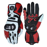 color:Red | Seibertron SPS-6 motorcycle gloves white background main image
