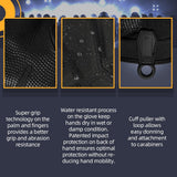 color:Black | Seibertron S.O.L.A.G 2.0 Full Finger water resistant full finger tactical gloves image 04