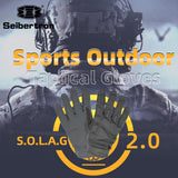 color:Grey | Seibertron S.O.L.A.G 2.0 Full Finger water resistant full finger tactical gloves image 06