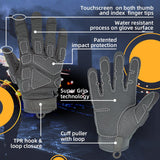 color:Grey | Seibertron S.O.L.A.G 2.0 Full Finger water resistant full finger tactical gloves image 07