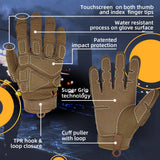 color:Coyote | Seibertron S.O.L.A.G 2.0 Full Finger water resistant full finger tactical gloves image 15