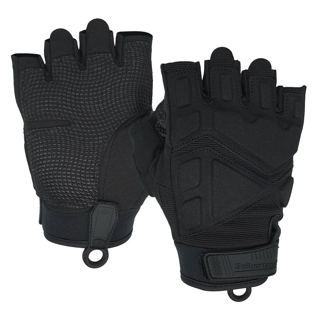 color:Black | Seibertron S.O.L.A.G 2.0 Half Finger Gloves half finger outdoor tactical gloves image 01
