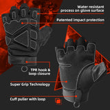 color:Black | Seibertron S.O.L.A.G 2.0 Half Finger Gloves half finger outdoor tactical gloves image 03