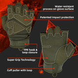 color:Army Green | Seibertron S.O.L.A.G 2.0 Half Finger Gloves half finger outdoor tactical gloves image 11