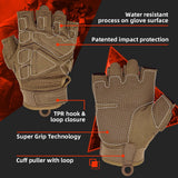 color:Coyote | Seibertron S.O.L.A.G 2.0 Half Finger Gloves half finger outdoor tactical gloves image 15