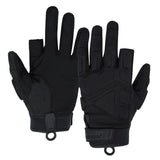color:Black | Seibertron S.O.L.A.G-HI 2.0 half index finger tactical gloves image 01