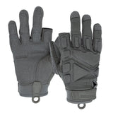 color:Grey | Seibertron S.O.L.A.G-HI 2.0 half index finger tactical gloves image 06