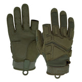 color:Army Green | Seibertron S.O.L.A.G-HI 2.0 half index finger tactical gloves image 10