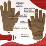 color:Coyote | Seibertron S.O.L.A.G-HI 2.0 half index finger tactical gloves image 16