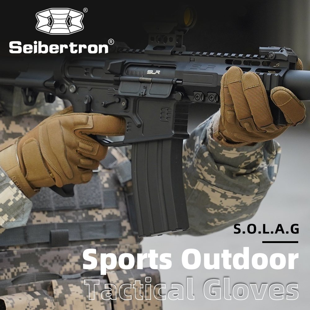 color:Coyote | Seibertron S.O.L.A.G Tactical Full Finger Gloves water resistant touchscreen tactical full finger gloves image 14