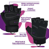 color:Black | Seibertron S.O.L.A.G Half Finger half finger tactical gloves image 03